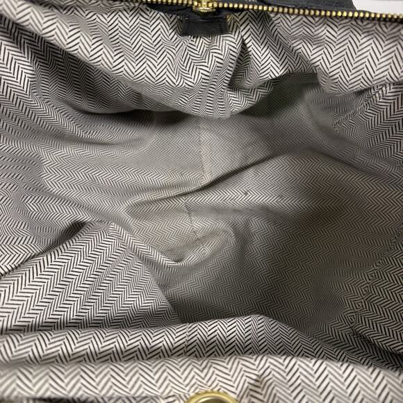 Steve Madden Large Black Satchel Purse Women's #H48-42 - Picture 7 of 12